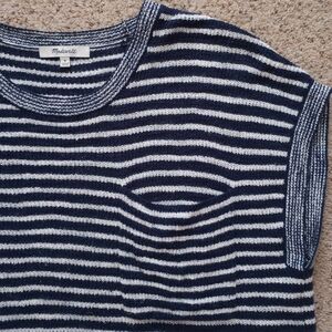 Madewell Striped Shirt Size M Blue And White Stripes